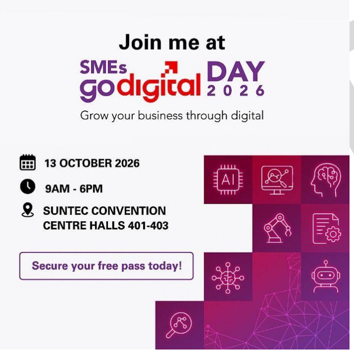 SMEs go digital DAY 2026 event poster, 13 October 2026, Suntec Convention Centre Halls 401-403